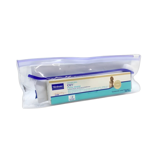 Kit Saúde Oral Virbac - Cet Pasta + Necessaire + Escova Frango