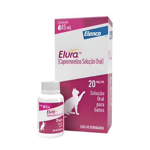 Elura 20 Mg Doença Renal Crônica Solução Oral Gatos 15ml Lilás