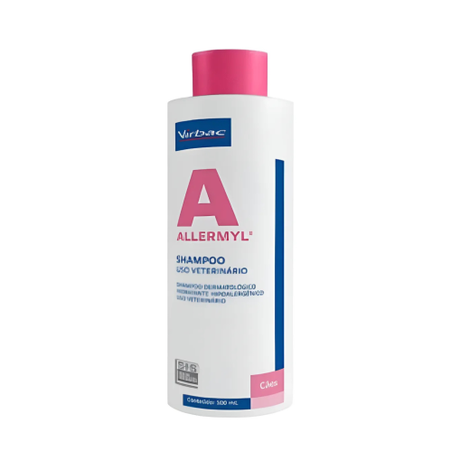 Shampoo Allermyl 500 Ml Dermatológico Glyco Para Cão E Gatos Neutra