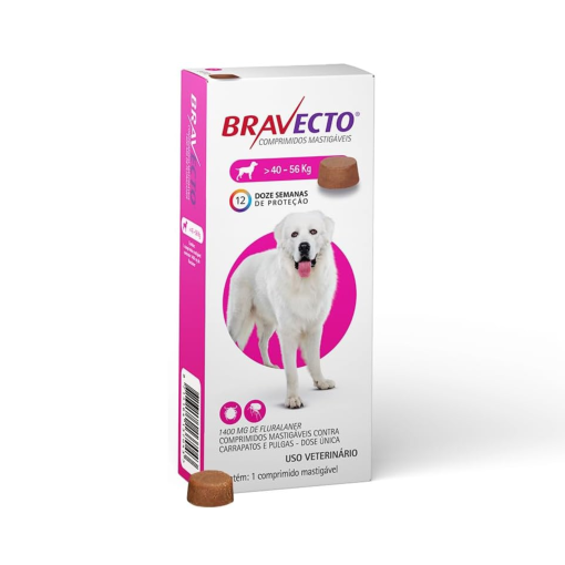 Bravecto Antipulgas E Carrapatos Cães De 40 A 56kg