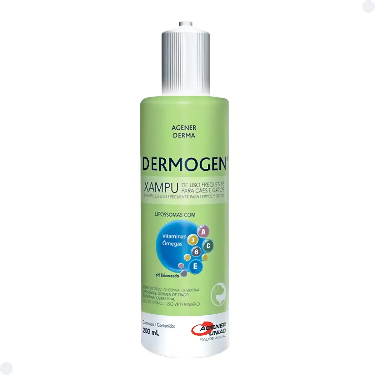 Kit Shampoo Dermogen 200ml e Creme Hidrapet 100g Para Cães e Gatos - Imagem 2