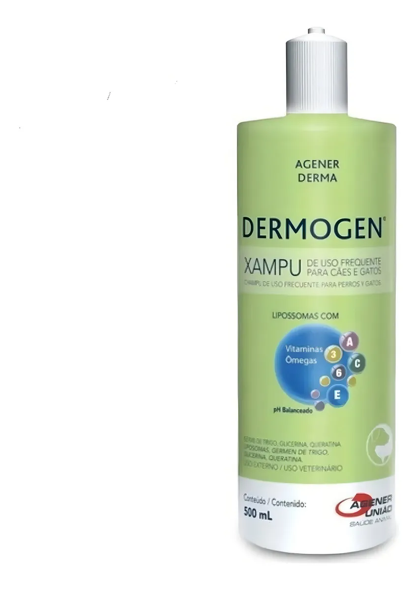 Dermogen Xampu 500ml Equilíbrio Agener União Imediato Fragrância Neutra - Imagem 3